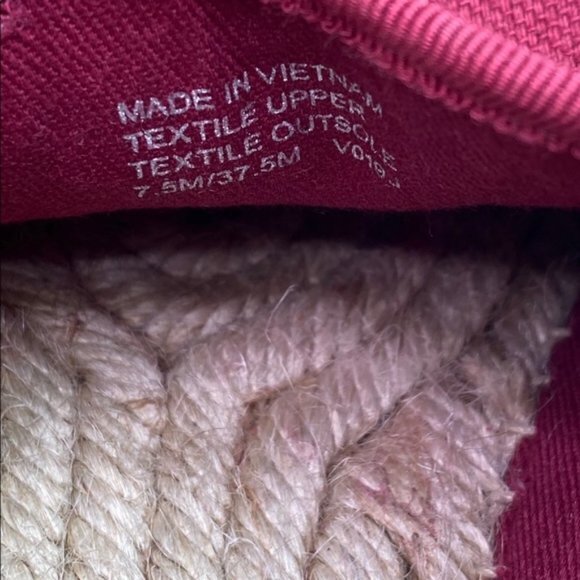 New MICHAEL KORS EMILIA ESPADRILLE CANVAS SHOES BERRY - Picture 5 of 6